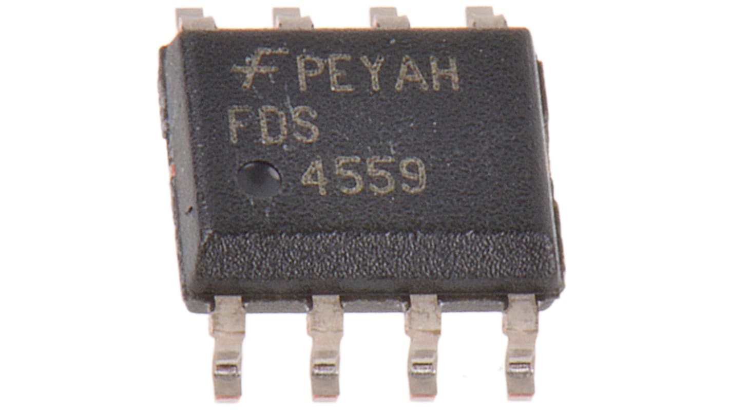 onsemi PowerTrench FDS4559-F085 N/P-Kanal-Kanal Dual, SMD MOSFET 60 V / 3,5 A, 4,5 A 2 W, 8-Pin SOIC