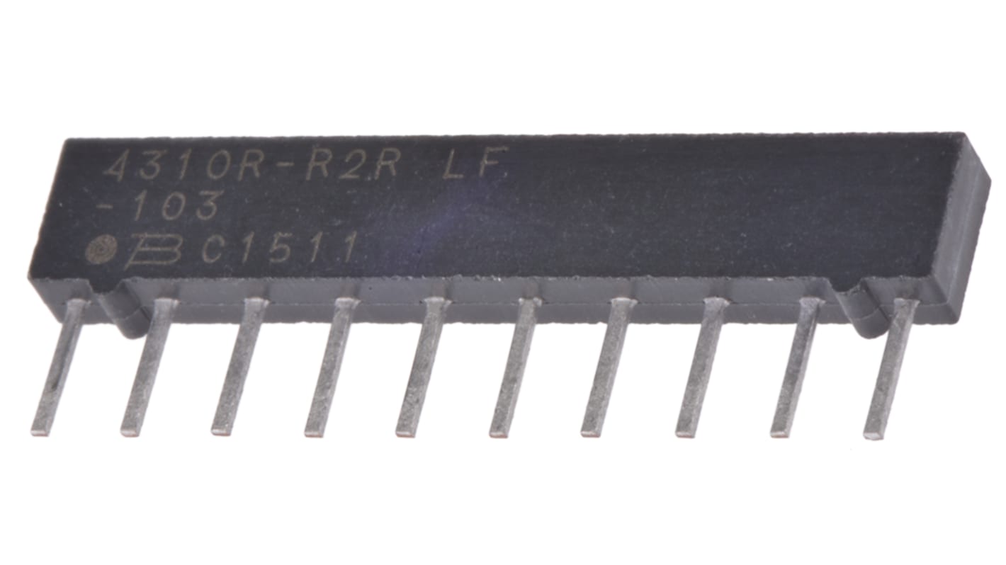 4310RR2R103LF Bourns, 4300R 10kΩ ±2 R2R Ladder Through Hole Resistor Array, 16 Resistors, 1