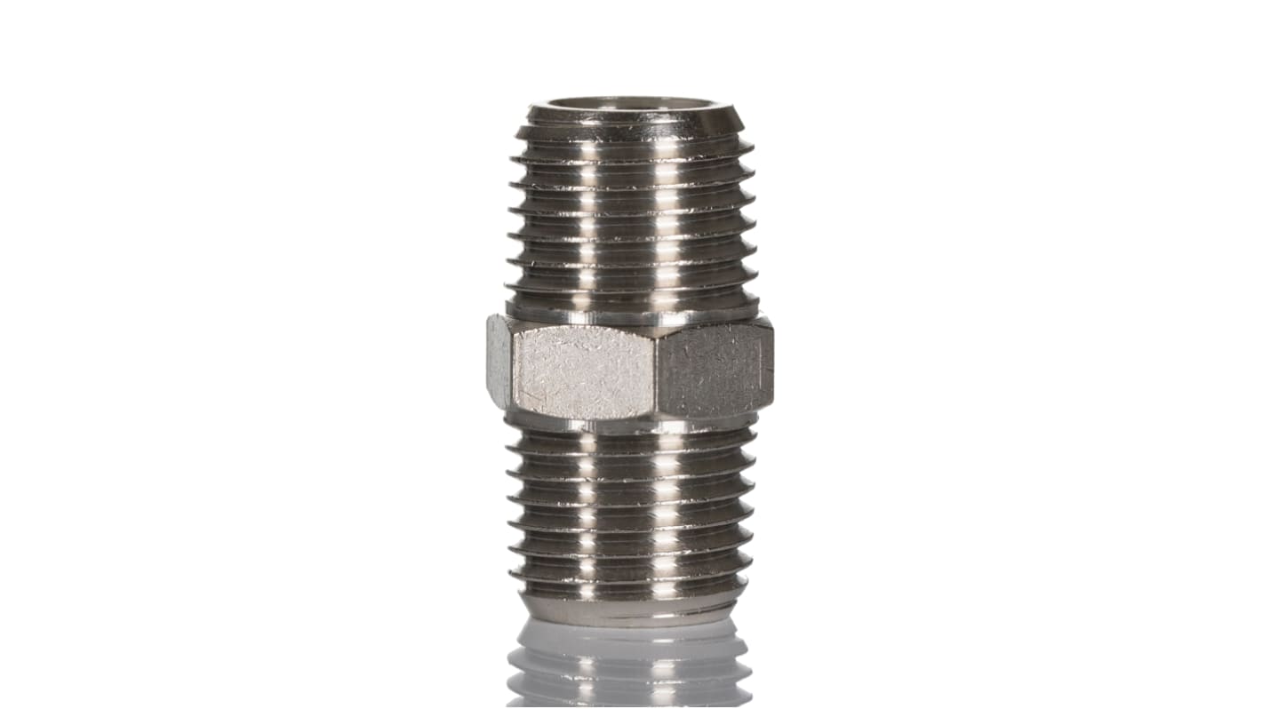 SMC Straight Threaded Adaptor, G 1/8 Female to G 1/8 Female, Threaded Connection Style