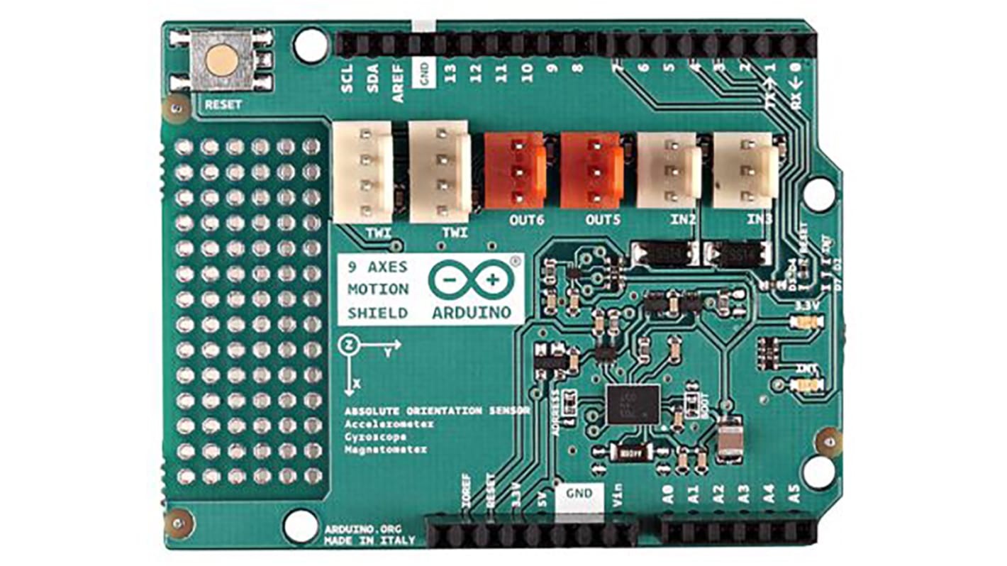 Inerciální měřicí jednotka (IMU) – 9 DoF, klasifikace: Štít A000070, Arduino