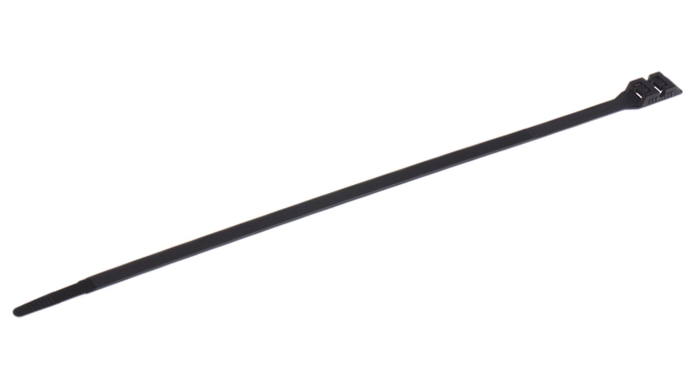 Fascette fermacavi RS PRO in Nylon 66, 360mm x 9 mm, col. Nero