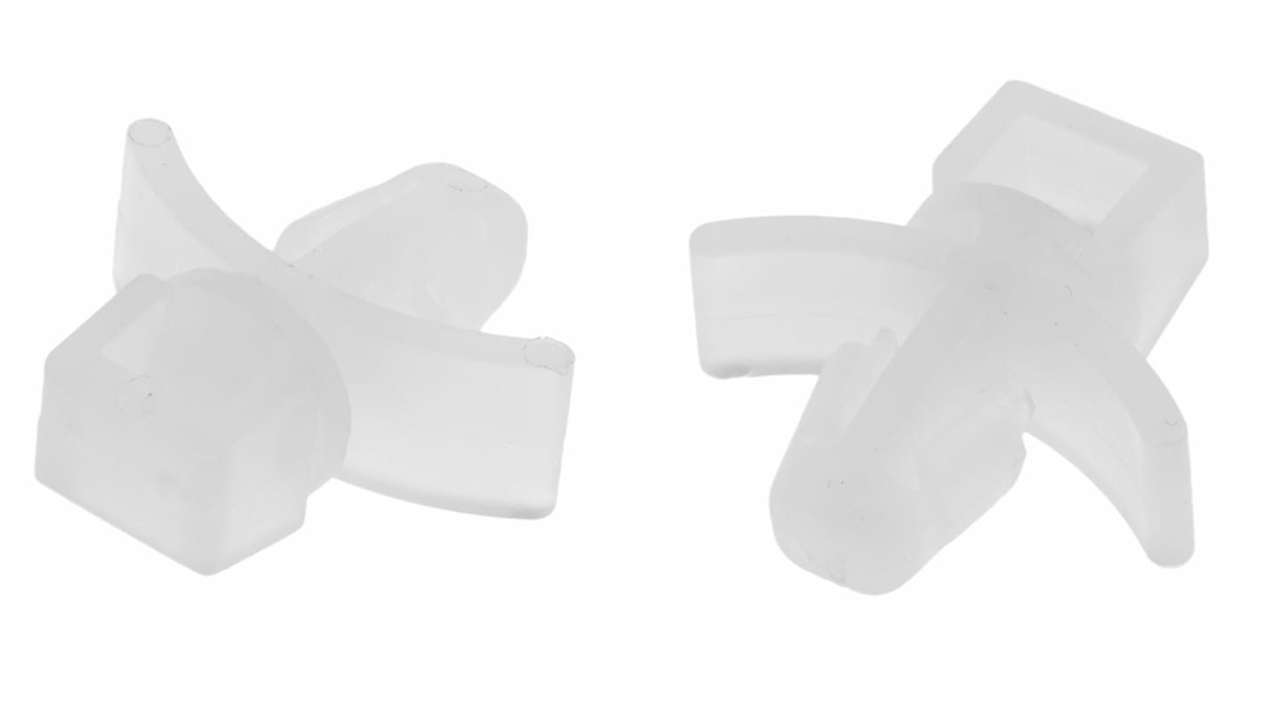 RS PRO Befestigungssockel selbstklebend, Nylon 66 15mm x 6,5 mm, für 4.8mm → 3.8mm Kabelbinder