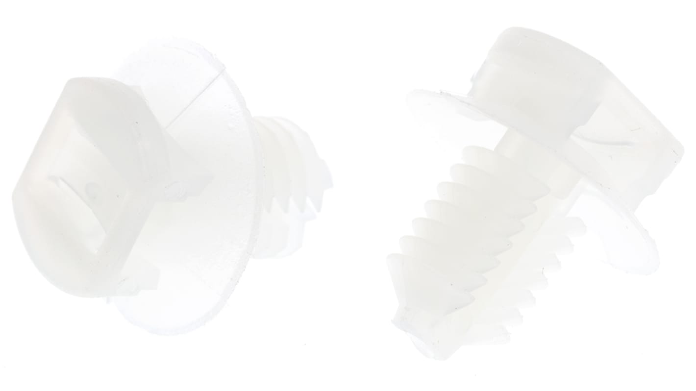 RS PRO Befestigungssockel, Nylon 66 16.1mm, für 7mm → 5mm Kabelbinder, 100 Stück