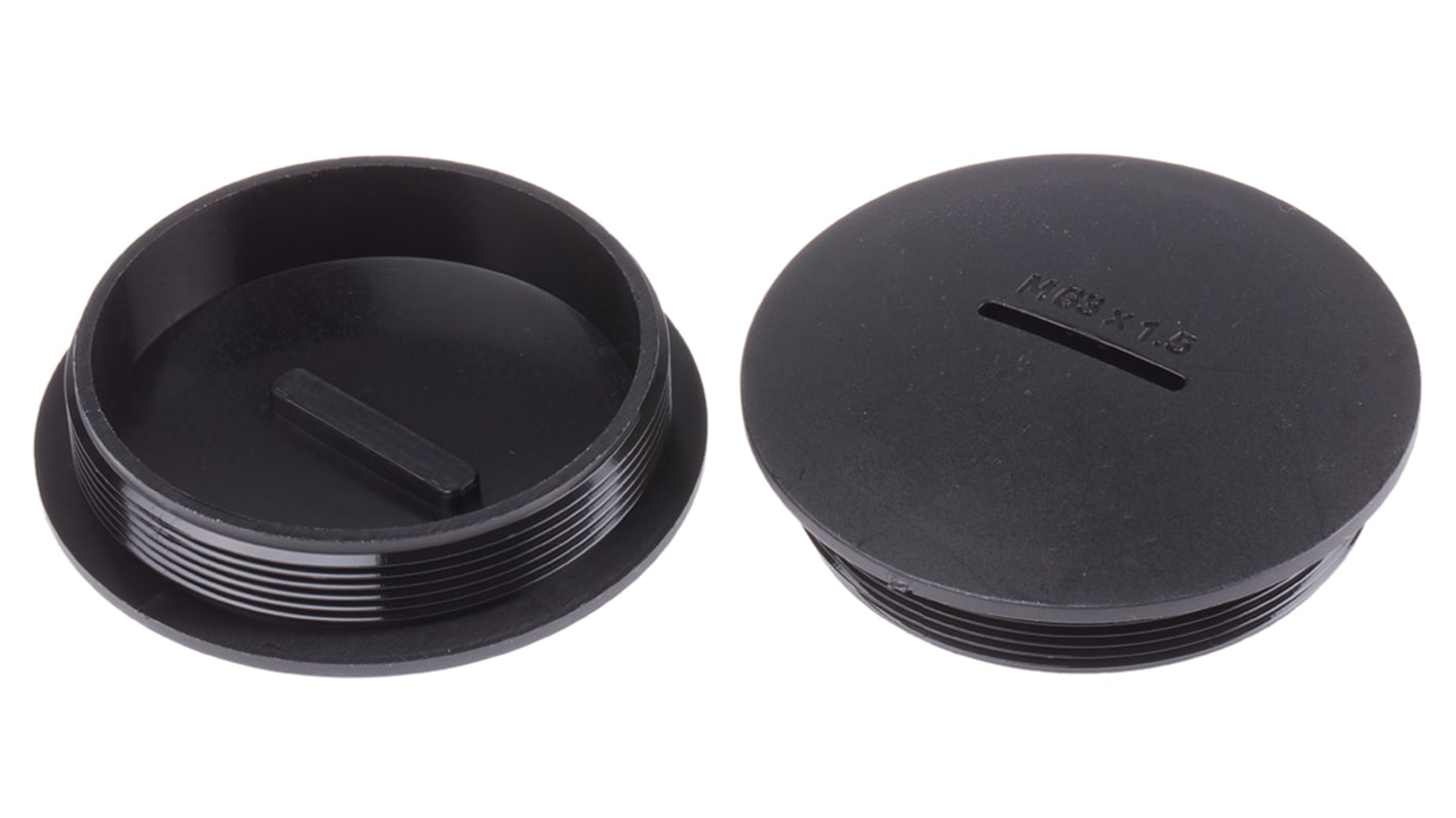 RS PRO Blanking Plug, M63, 62.4mm Hole Diameter, Nylon 66, 69.3mm ...