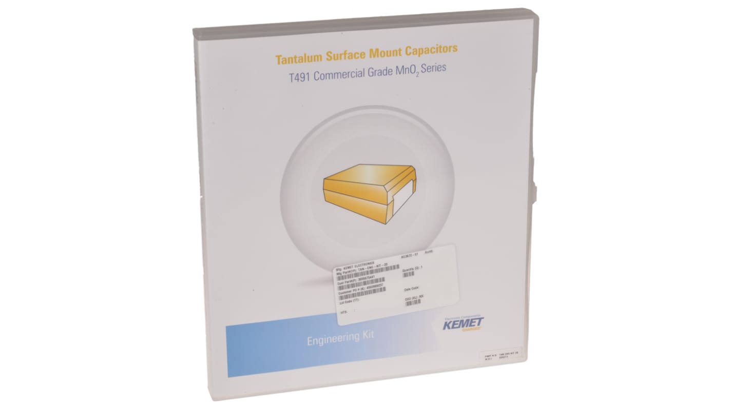 TAN ENG KIT 20 Kemet, Surface Mount Tantalum Capacitor Kit 20 pieces RS