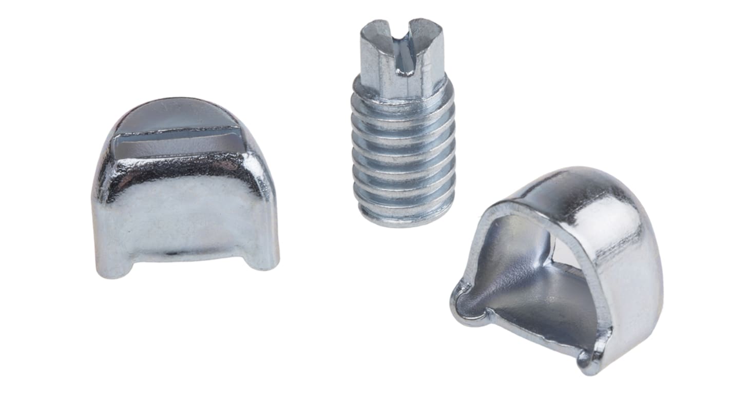 Jubilee Zinc-Plated Mild Steel Slotted Screw Housing, Screw, 11mm Band Width