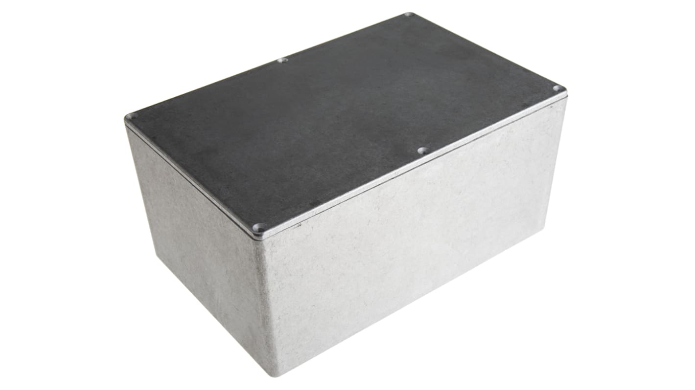 Hammond 1550 Series Natural Die Cast Aluminium Enclosure, IP54, Natural Lid, 222 x 146 x 101mm