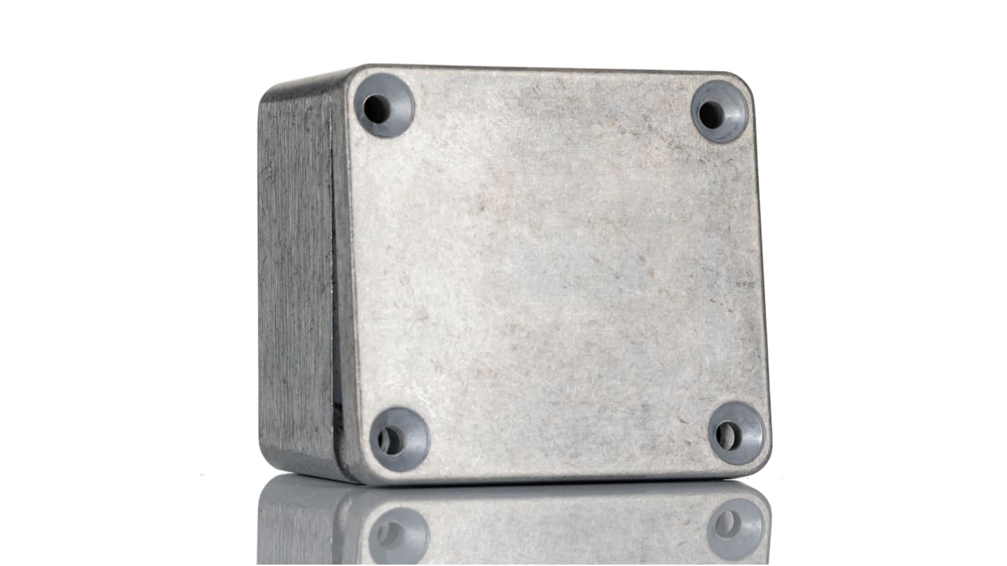 Caja Hammond de Aluminio Presofundido Natural, 65 x 58.4 x 35.4mm, IP66, Apantallada