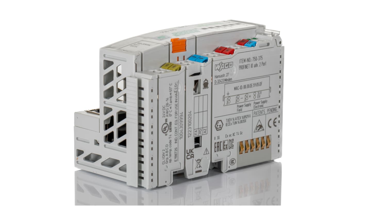 Wago PLC CPU, til brug med WAGO-I/O-SYSTEM 750 til PROFINET IO 61,5 x 100 x 71,9 mm