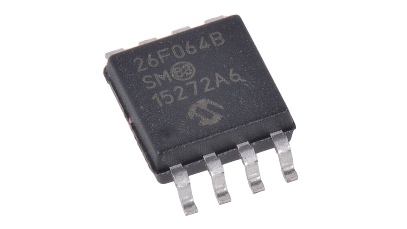 Mémoire flash, 64Mbit, 8M x 8 bits, SPI, SOIJ, 8 broches