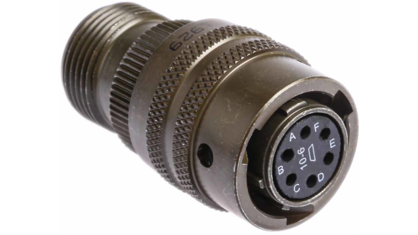 PT06A106S Amphenol Socapex 6芯航空插头 航空连接器 PT系列, 电缆, 1 kV 交流, 外壳尺寸10 RS