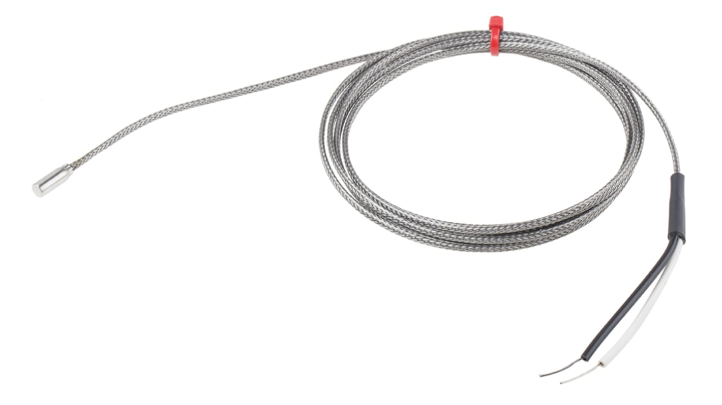 Termopar tipo J RS PRO, Ø sonda 4.76mm x 13mm, temp. máx +350°C, cable de 2m, conexión Extremo de cable pelado