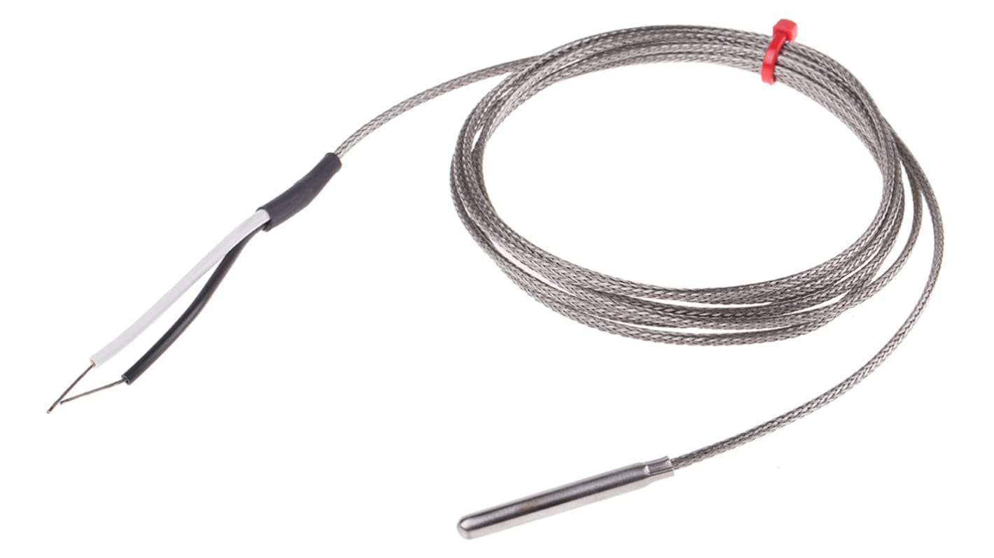 RS PRO Type J Grounded Thermocouple 40mm Length, 4.76mm Diameter → +350°C