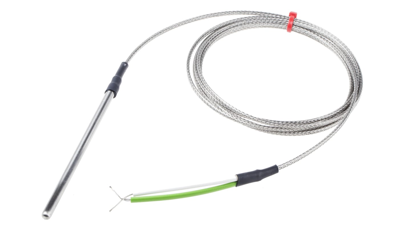 Thermocouple mis à la terre RS PRO type K Ø 4.76mm, L 100mm, +350°C max à Raccord dénudé