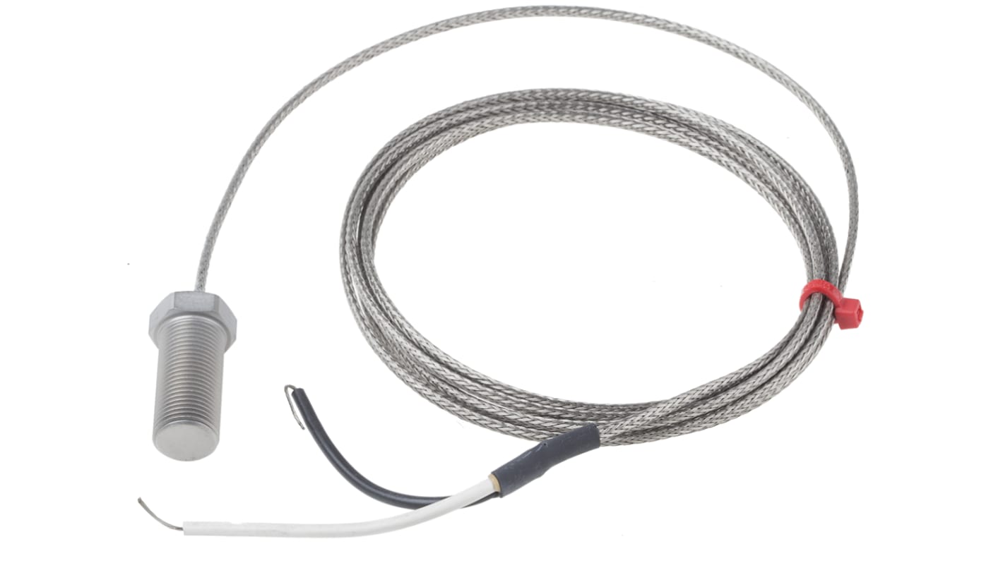 RS PRO Type J Thermocouple 25mm Length, M12 Bolt Diameter → +250°C