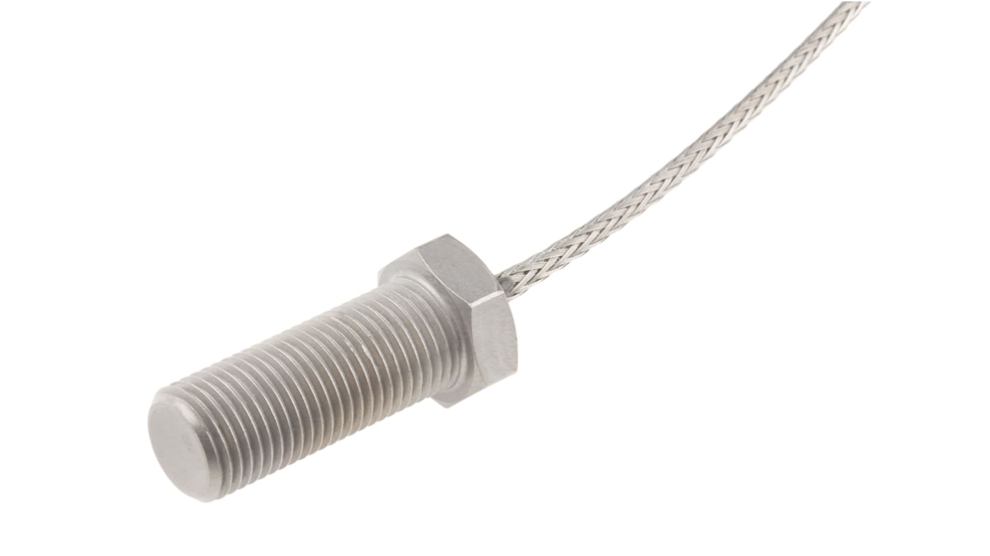 Termopar tipo K RS PRO, Ø sonda M10 x 25mm, temp. máx +250°C, cable de 2m, conexión Extremo de cable pelado