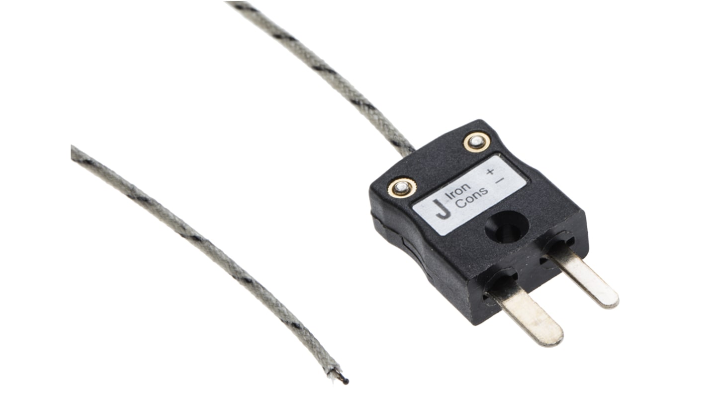 RS PRO Type J Exposed Junction Thermocouple 5m Length, 1/0.3mm Diameter → +350°C RS