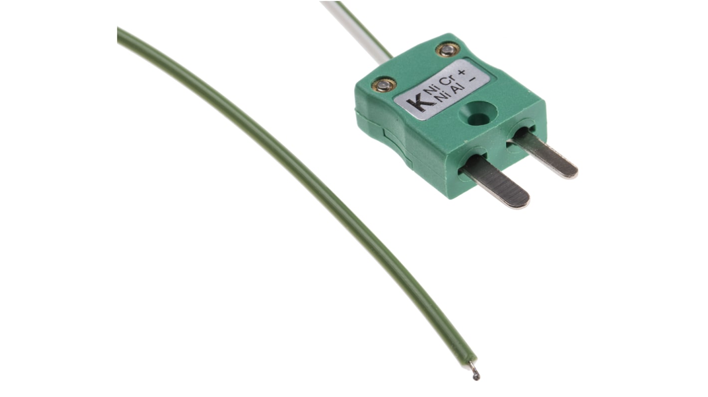 RS PRO Type K Exposed Junction Thermocouple 10m Length, 1/0.376mm Diameter → +250°C