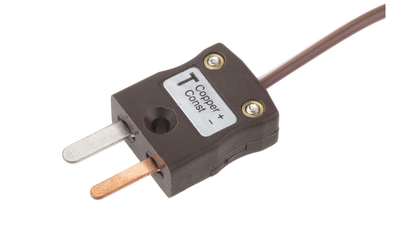 RS PRO Type T Exposed Junction Thermocouple 2m Length, 1/0.376mm Diameter → +250°C RS