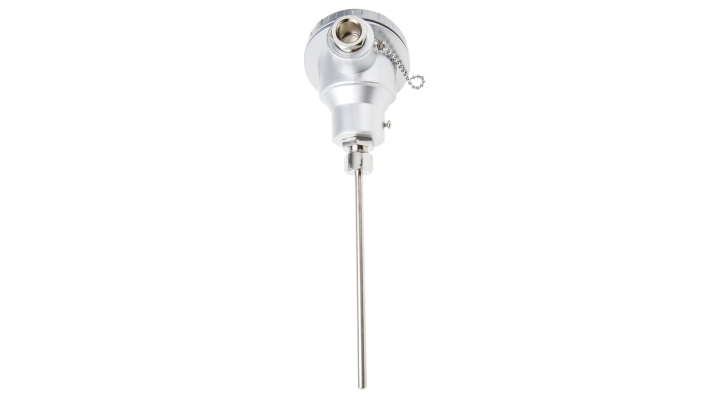 RS PRO PT100 RTD Sensor, 6mm Dia, 150mm Long, 3 Wire, G1/2, Class B +450°C Max