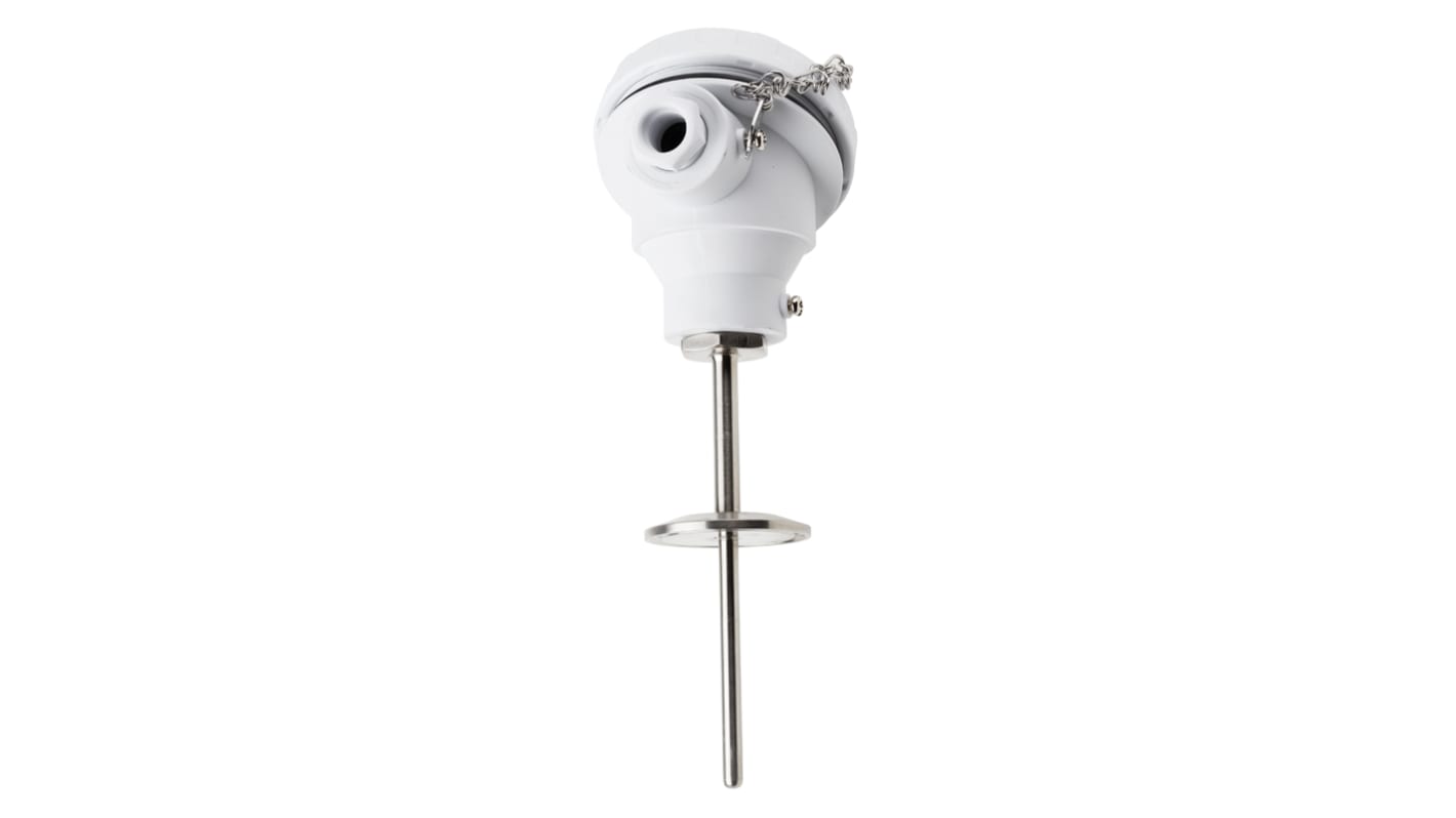 RS PRO PT100 RTD Sensor, 6mm Dia, 75mm Long, 4 Wire, 1 1/2 in Tri-Clamp (ISO 2852), Class B +150°C Max