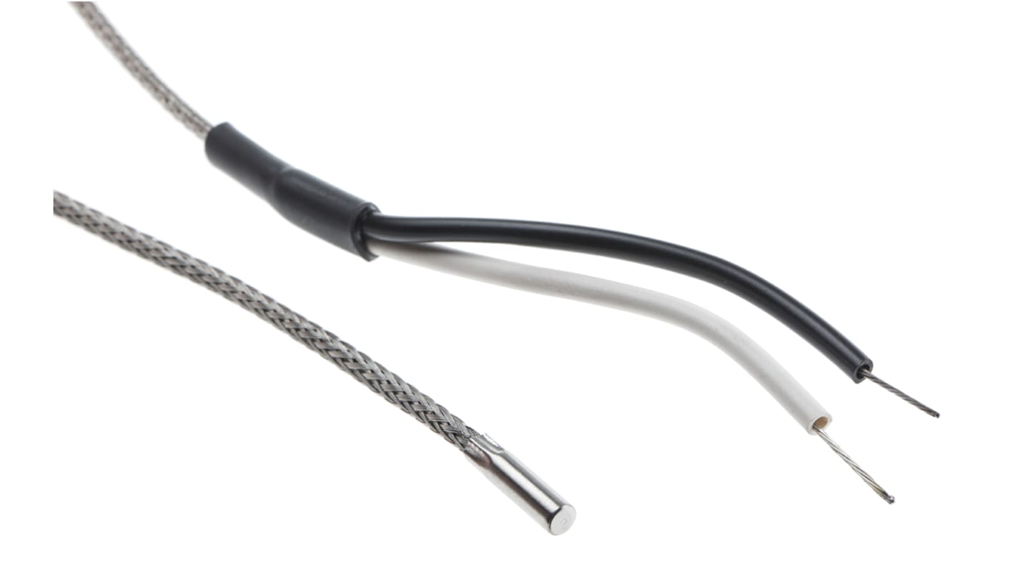RS PRO Type J Grounded Thermocouple 13mm Length, 3.18mm Diameter → +350°C