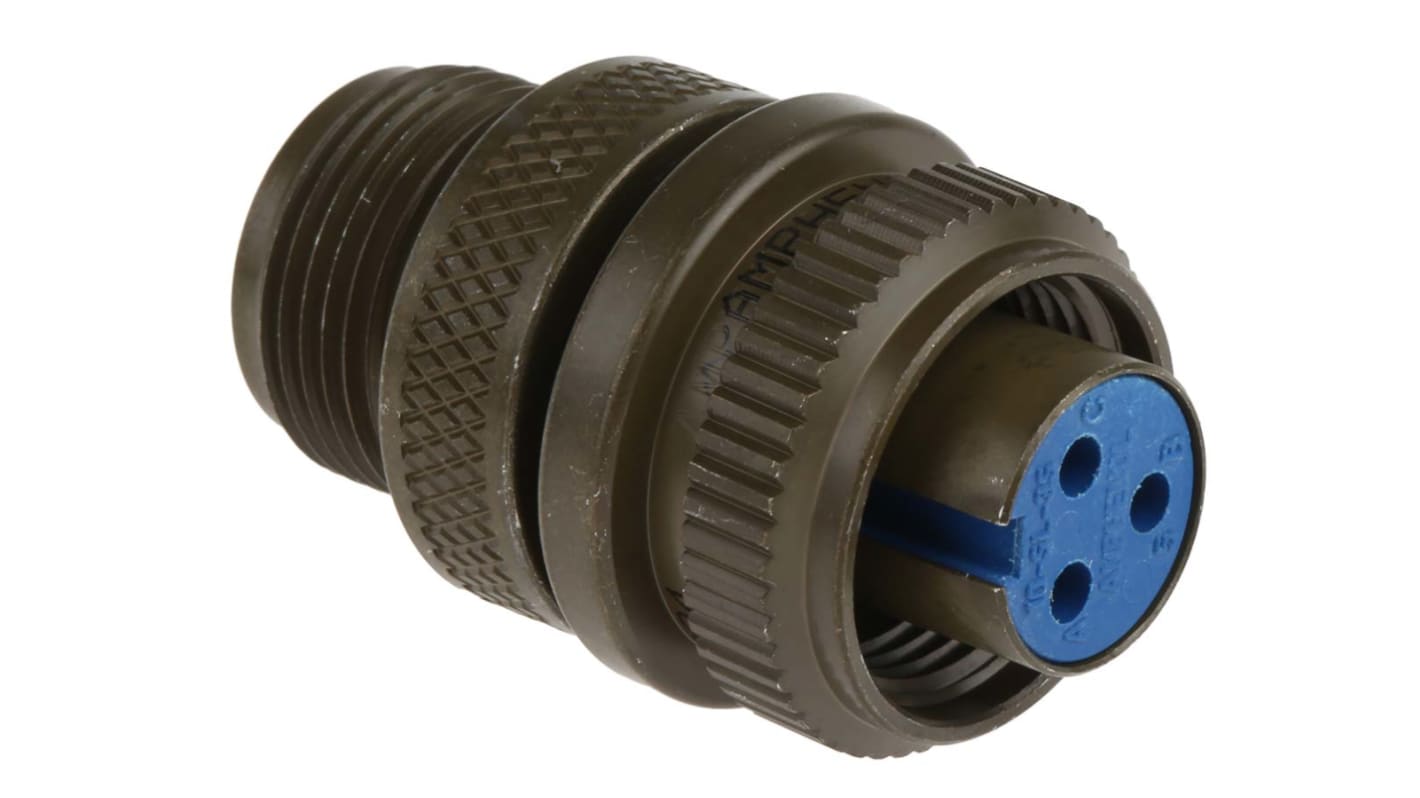 Amphenol Industrial, 97 3 Way MIL Spec Circular Connector Plug,Shell Size 10SL