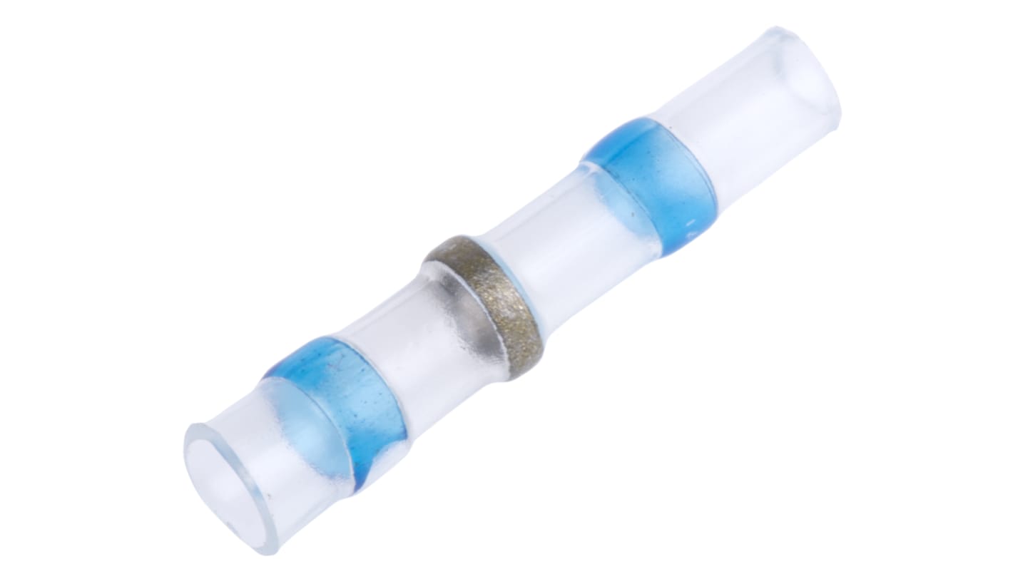 RS PRO Blue Low-Density Polyethylene Solder Sleeve 24.5mm Length 1.4 → 2.7mm Cable Diameter