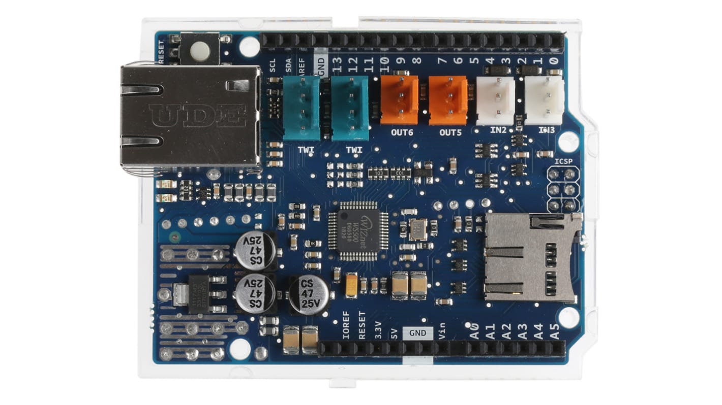 Arduino Shield, Arduino, MCU, MCU, Ethernet Shield 2 (without PoE), 2, Přídavná deska