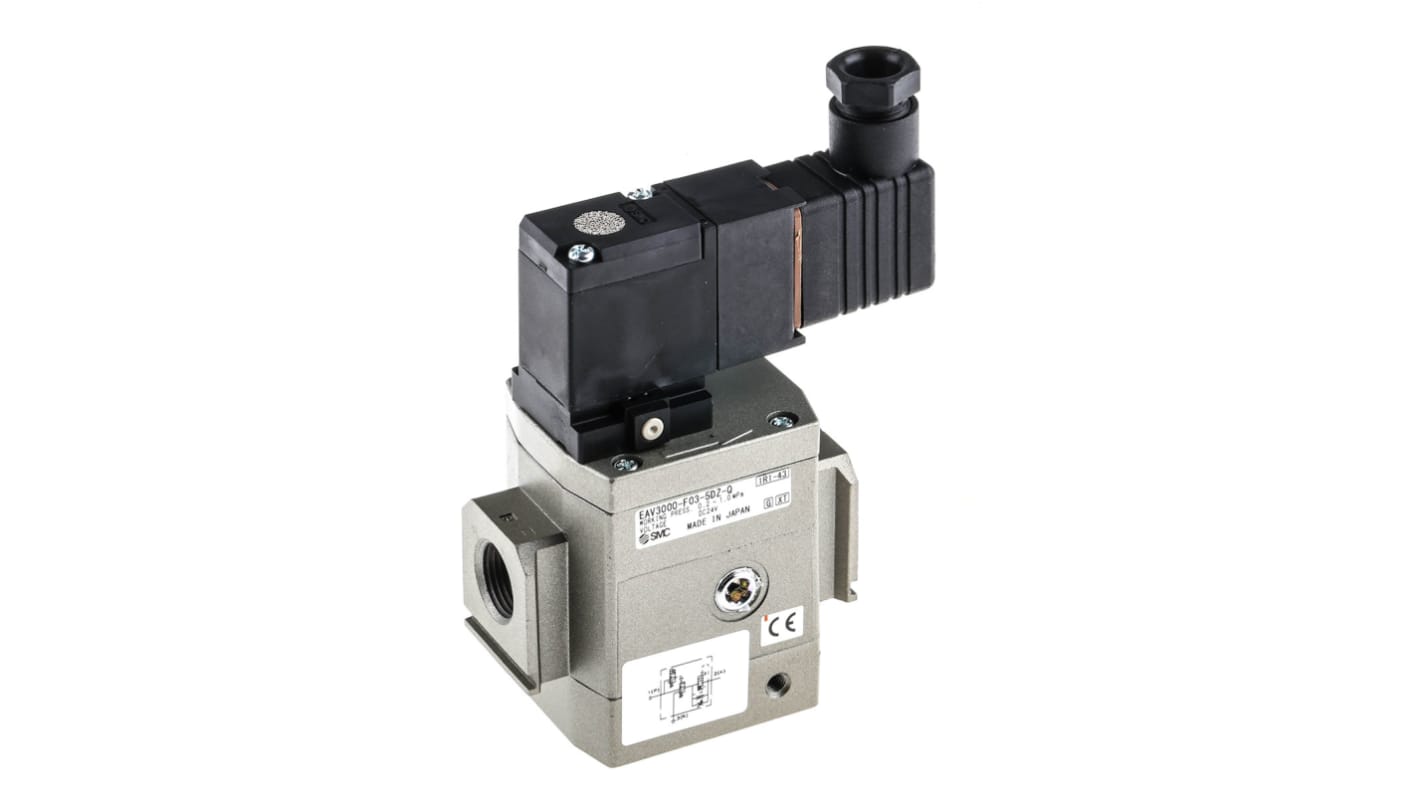 Pneumatic Soft Start Valve, G3/8, 24VDC