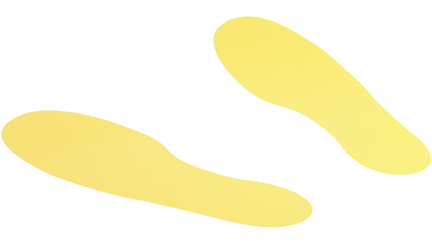 Panneau de sol pliable adhésif(ve)  RS PRO, avec pictogramme: en forme d'empreinte de pied