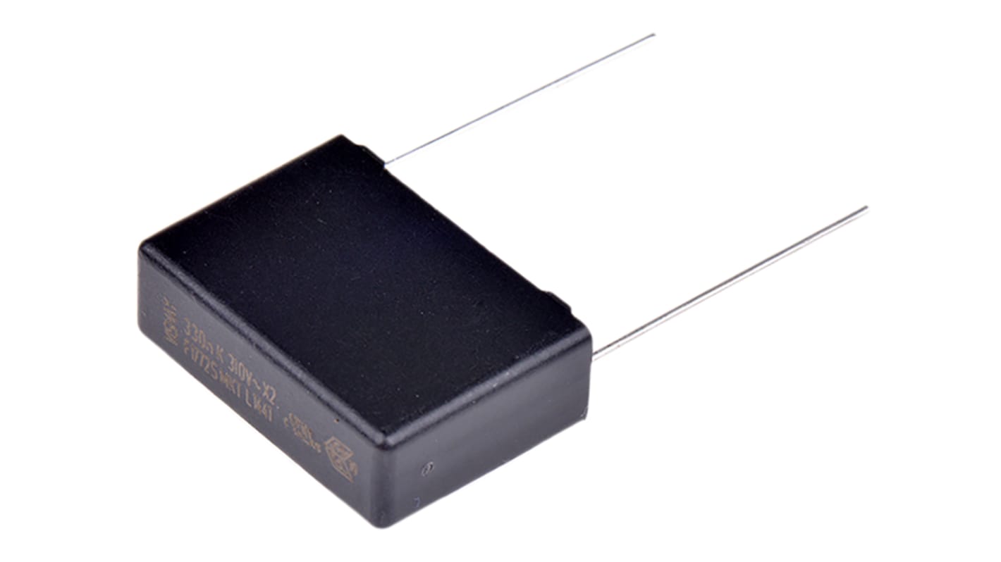 Vishay F1772S Polyester Capacitor PET, 310V ac, ±10%, 330nF