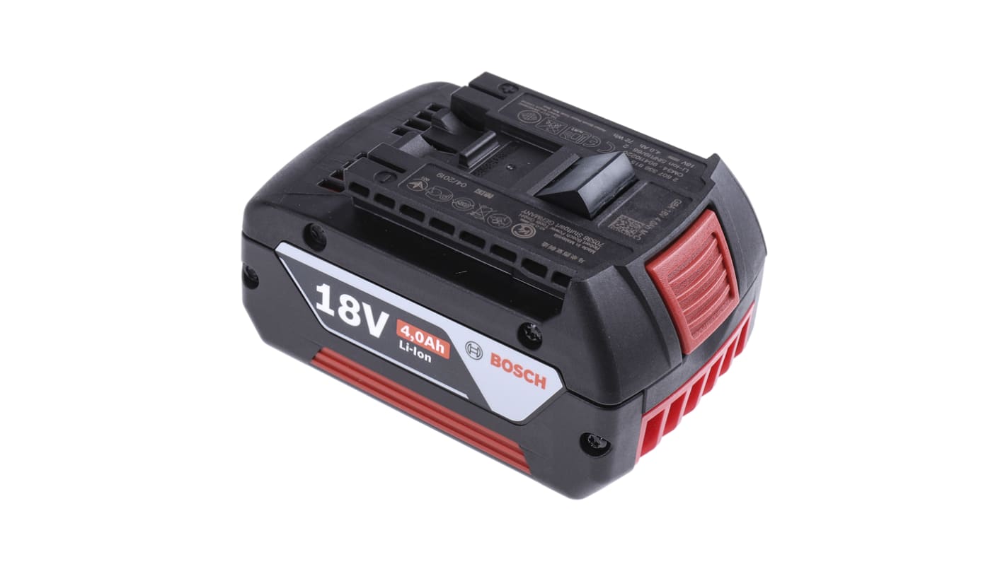 Bosch 1600Z00038 4Ah 18V Rechargeable Power Tool Battery, For Use With Bosch Cordless Power Tools