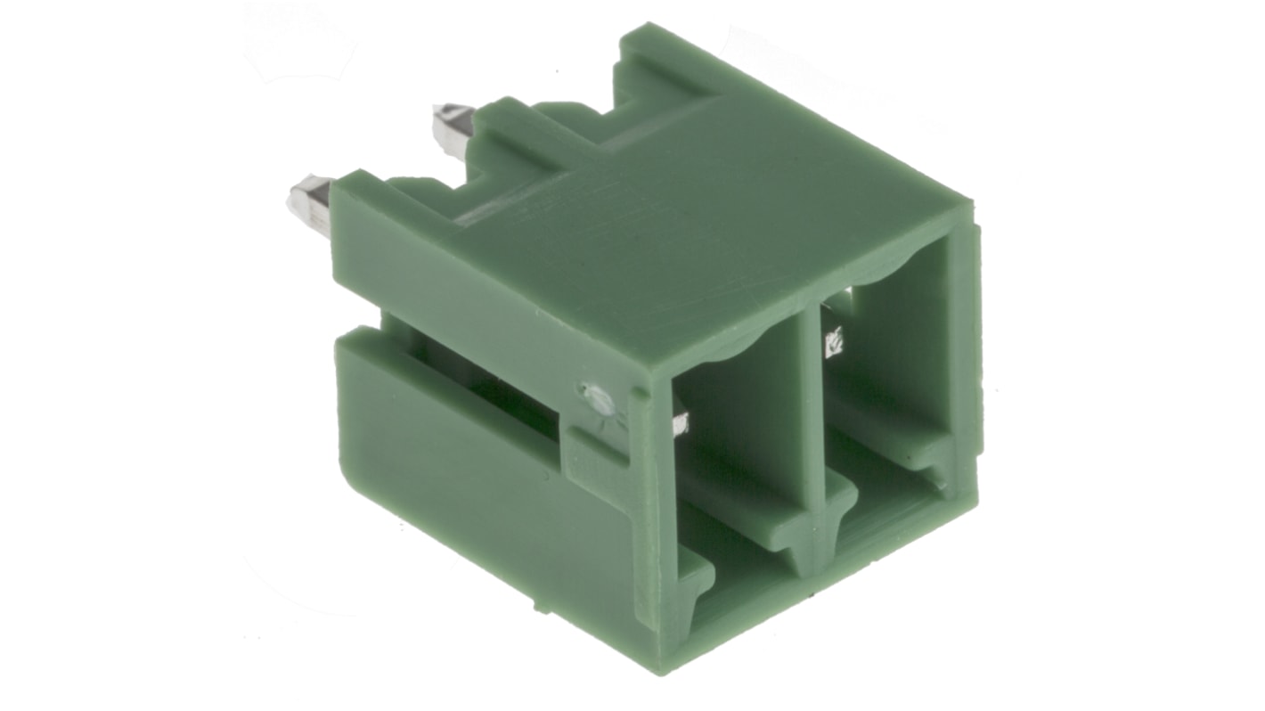 RS PRO 3.81mm Pitch 2 Way Pluggable Terminal Block, Header, Through Hole, Solder Termination
