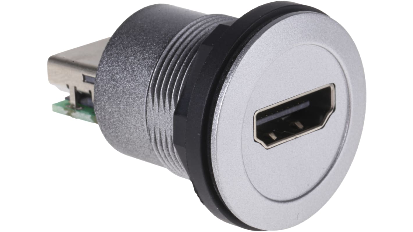 HARTING Retvinklet HDMI-konnektor, 19-Polet, Hun, Quick Connect 0945452 Har-Port