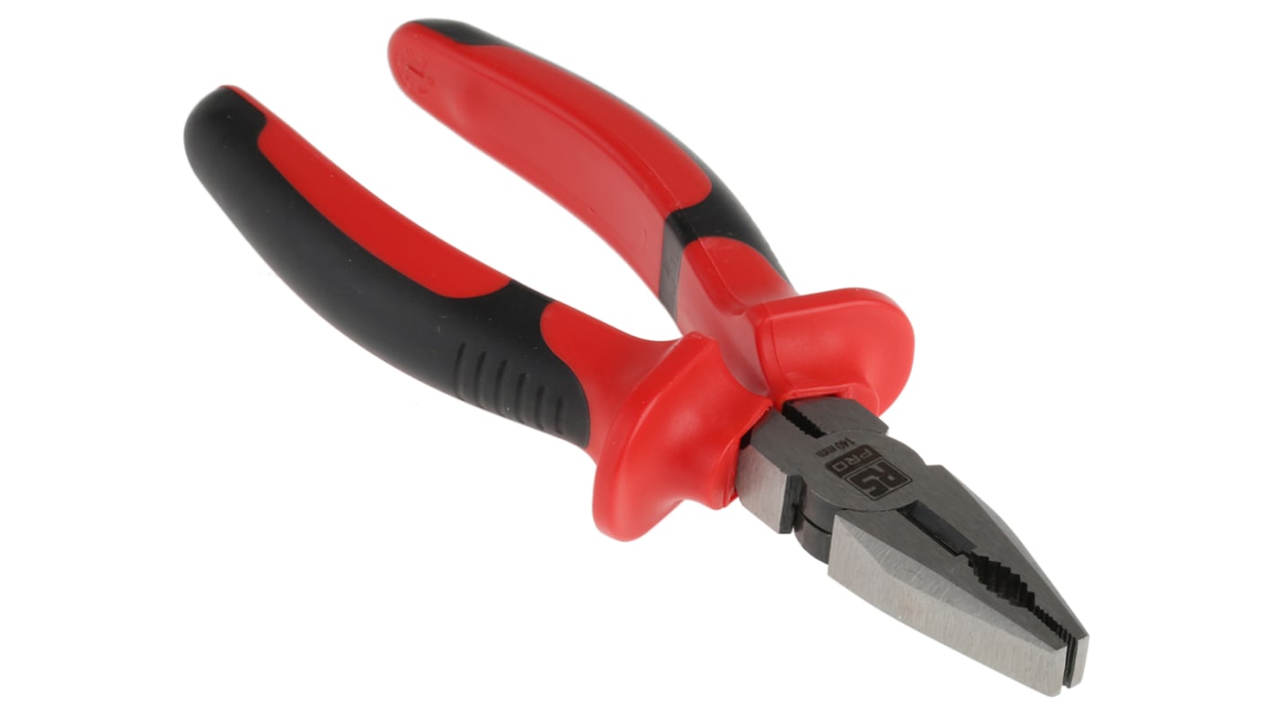 RS PRO Combination Pliers, 140 mm Overall, Straight Tip