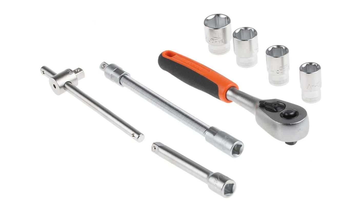 S160AF Bahco 16Piece Imperial 1/4 in Standard Socket Set with