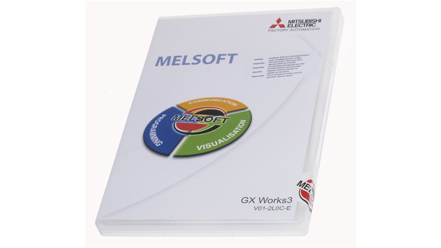 Software de programación PLC Mitsubishi, para usar con MELSEC iQ-F Series Programmable Controllers, MELSEC iQ-R Series