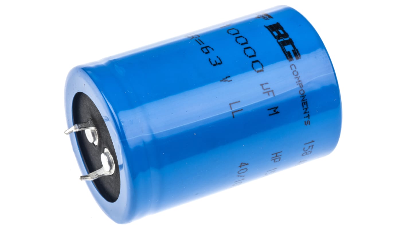 Vishay 10000μF Aluminium Electrolytic Capacitor 63V dc, Snap-In - MAL215848103E3