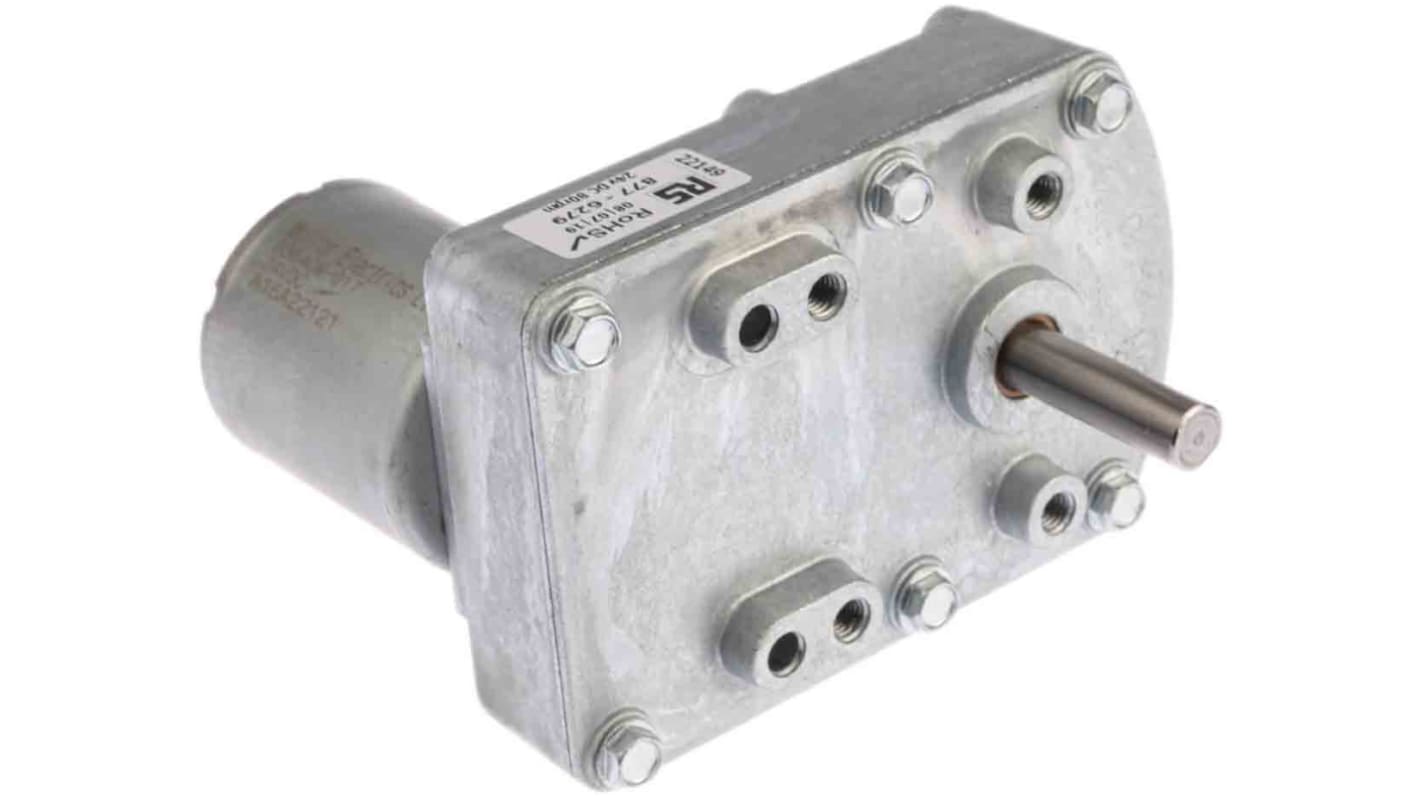 Mellor Electric Brushless Geared DC Geared Motor, 9 W, 24 V dc, 2 Nm, 80 rpm, 7.94mm Shaft Diameter