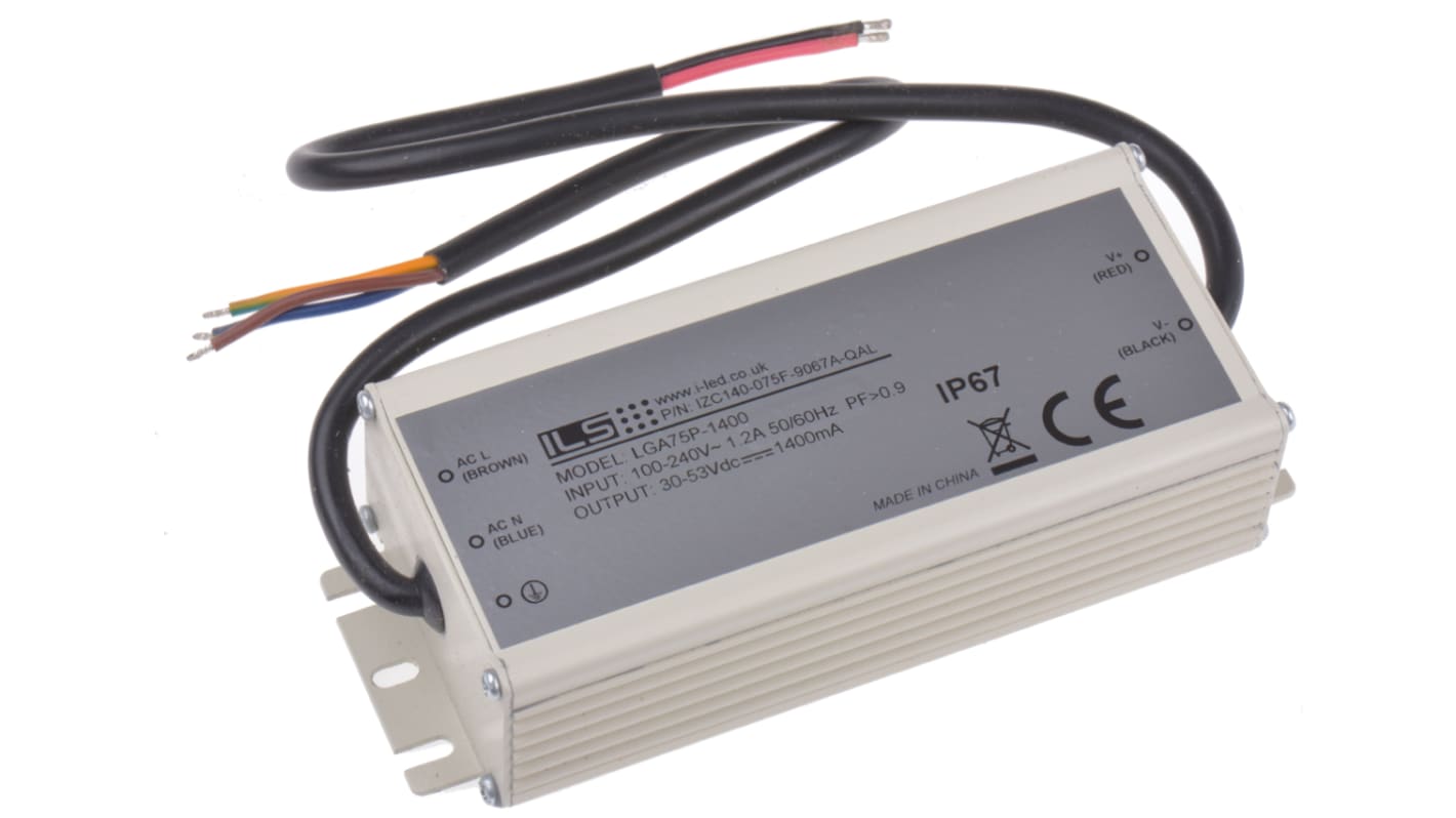 ILS, 27 → 54V Output, 75W Output, 1.4A Output, Constant Current