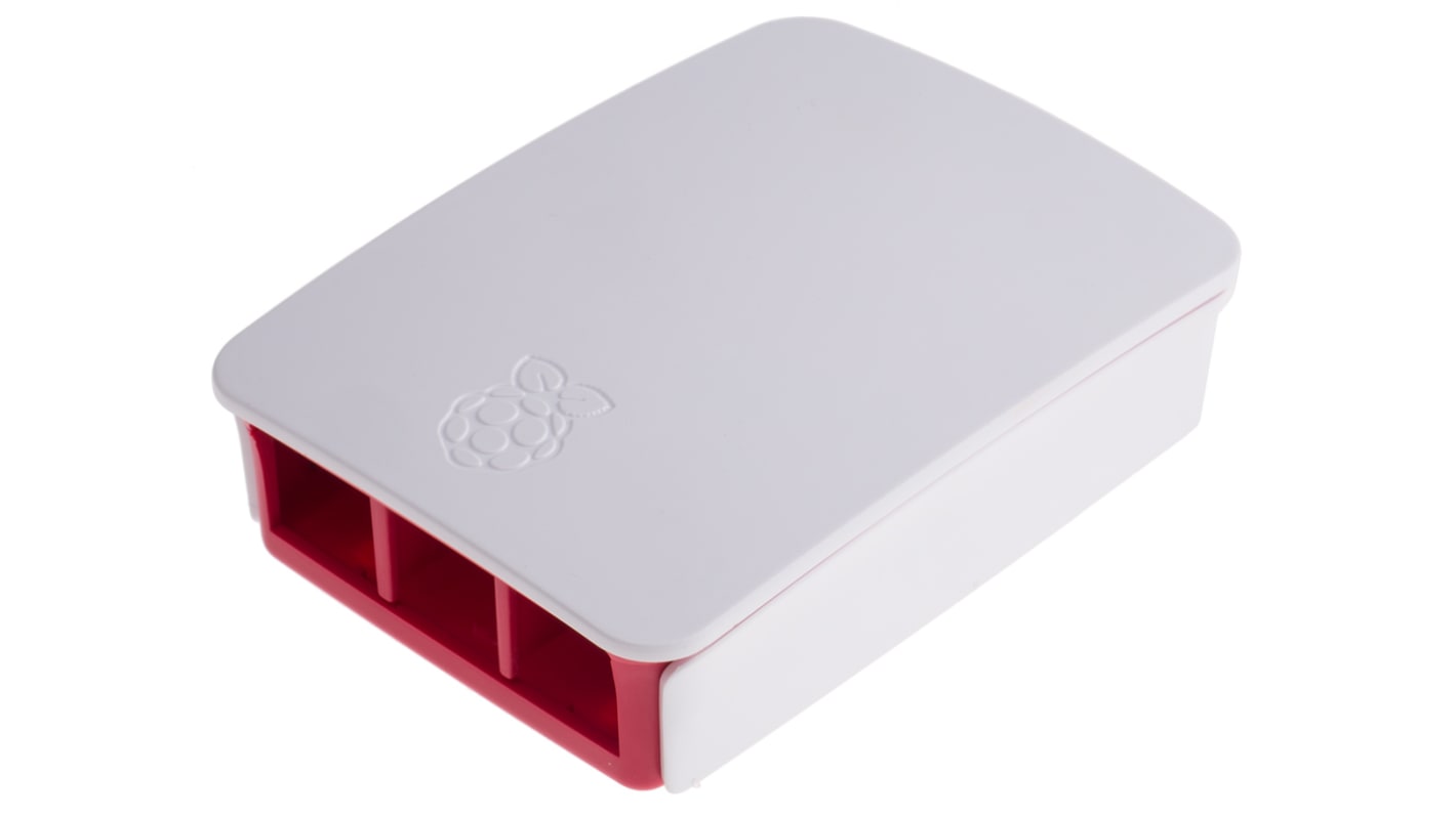 Raspberry Pi Raspberry Pi Gehäuse, ABS Rot, Weiß, passend für Raspberry Pi 2B und B+