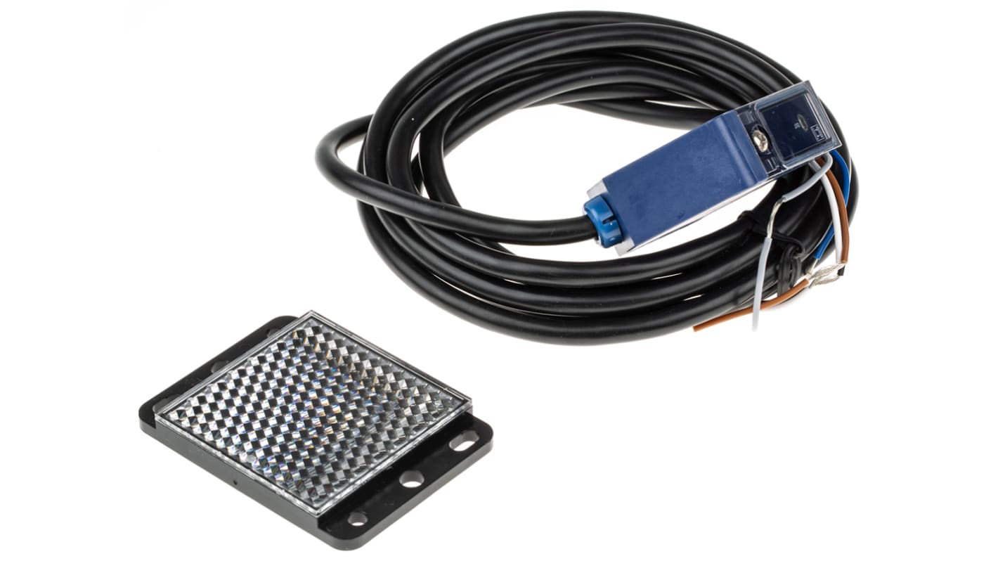 Telemecanique Sensors Retroreflective Photoelectric Sensor, Compact Sensor, 10 m Detection Range