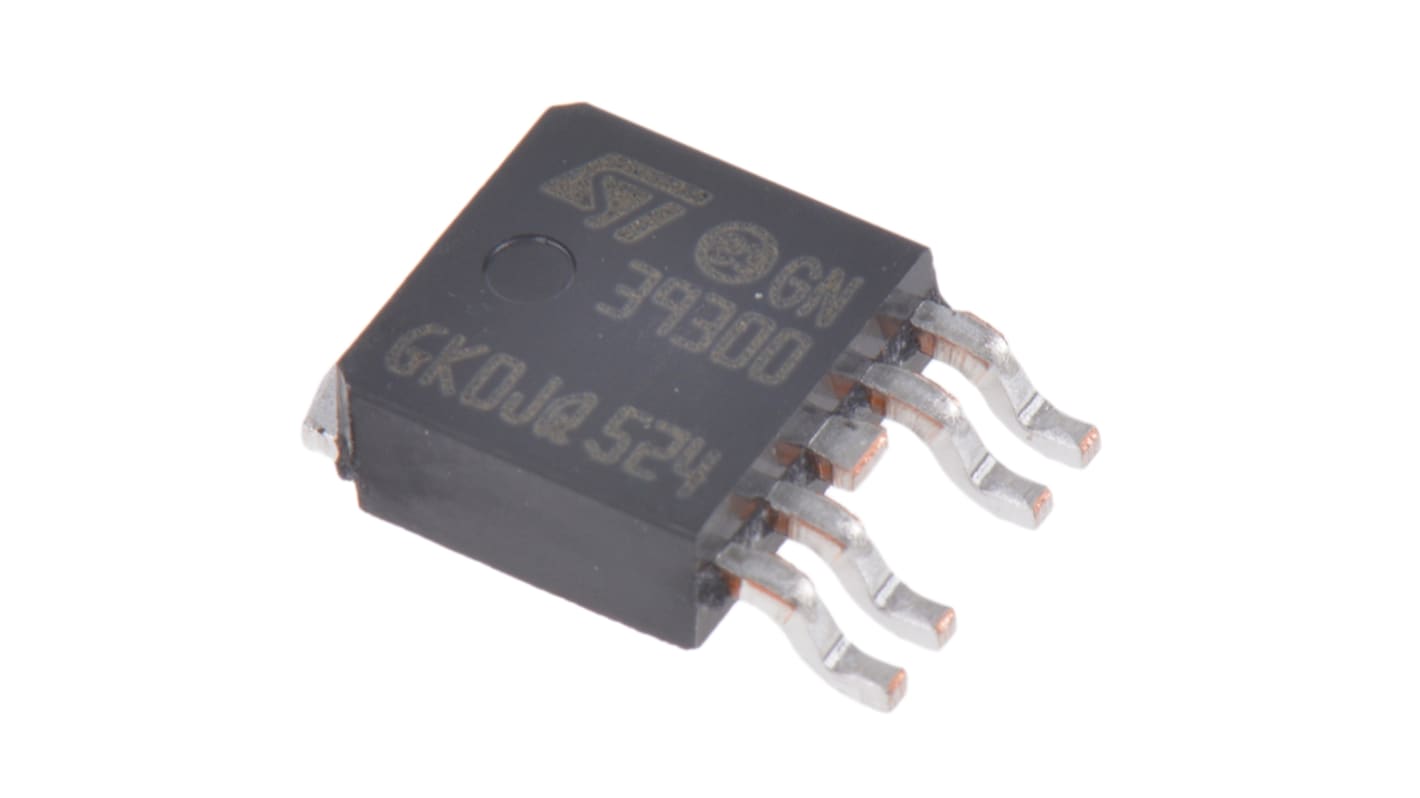 STMicroelectronics LD39300PT-R, LDO Regulator, 3A Adjustable, 1.22 → 5 V 5-Pin, PPAK