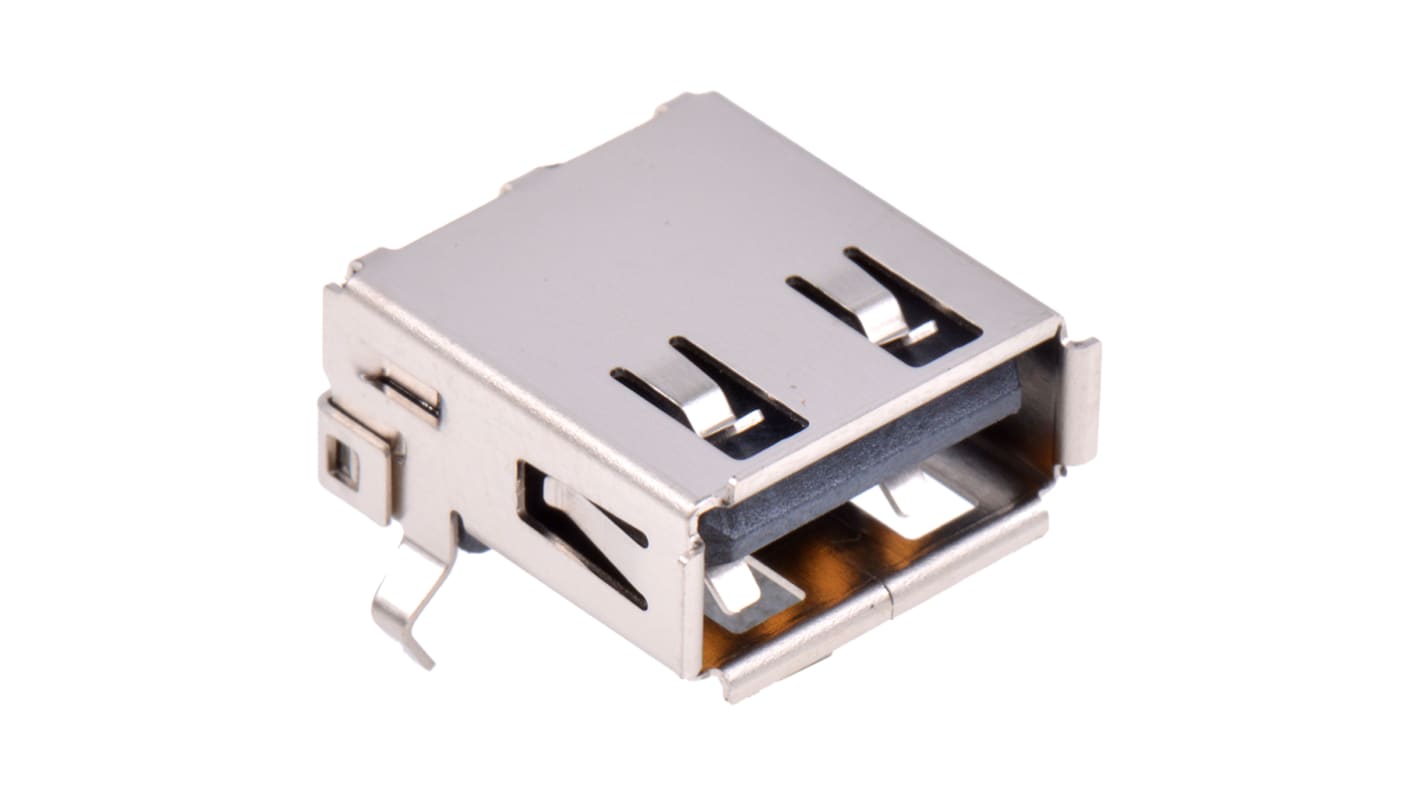 Conector USB Wurth Elektronik 8492121, Hembra, , 1 puerto puertos, Ángulo de 90° , Orificio Pasante, Versión 2.0, 5,0