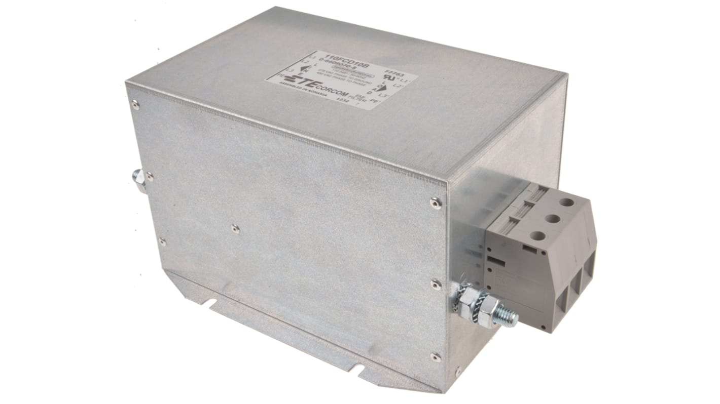 TE Connectivity, Corcom FCD 110A 480/277 V ac 50Hz, Flange Mount Power Line Filter, Screw 3 Phase