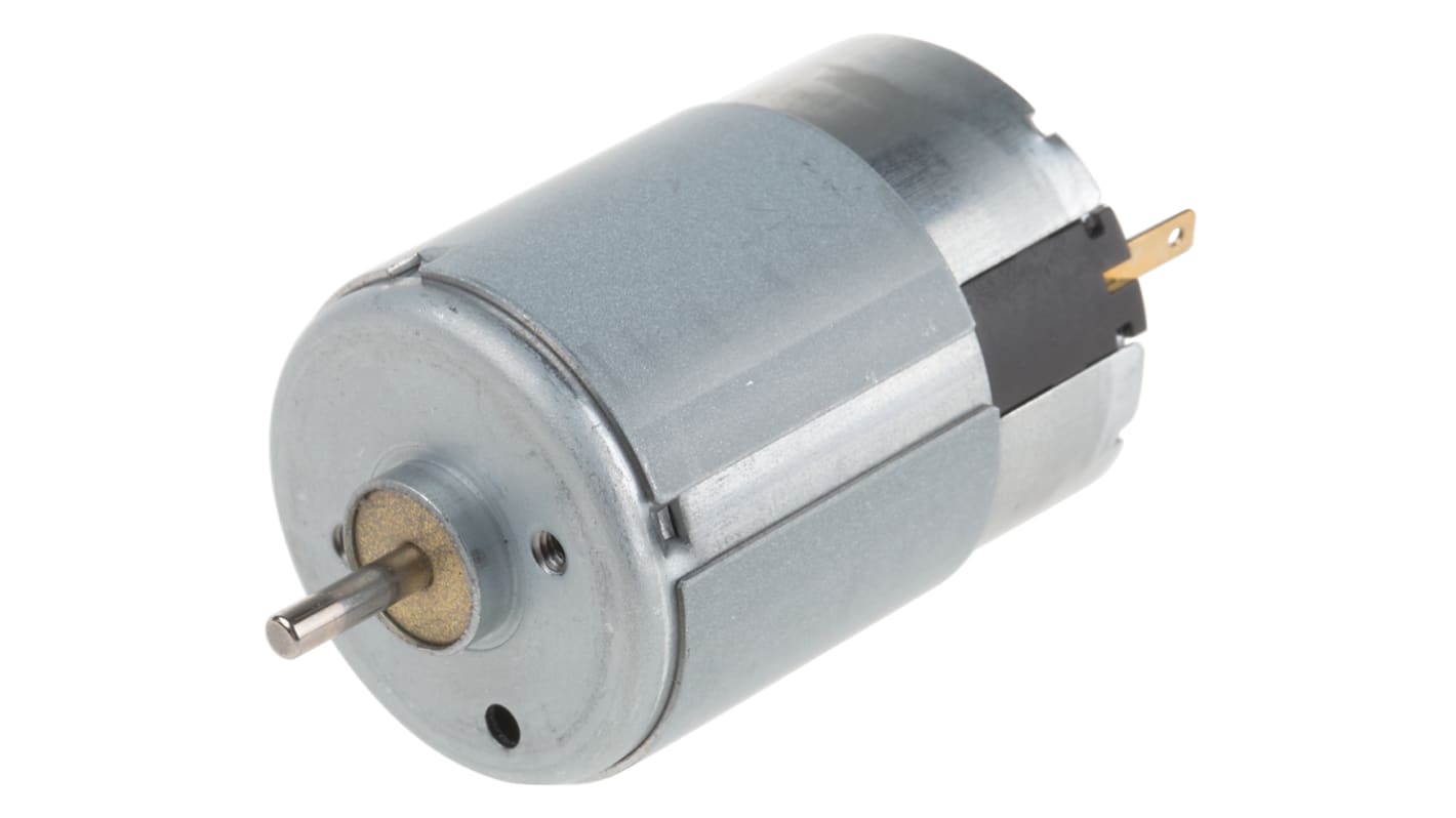 Nidec Brushed DC Motor, 3 W, 12 V dc, 7.8 mNm, 3700 rpm, 2.5mm Shaft Diameter