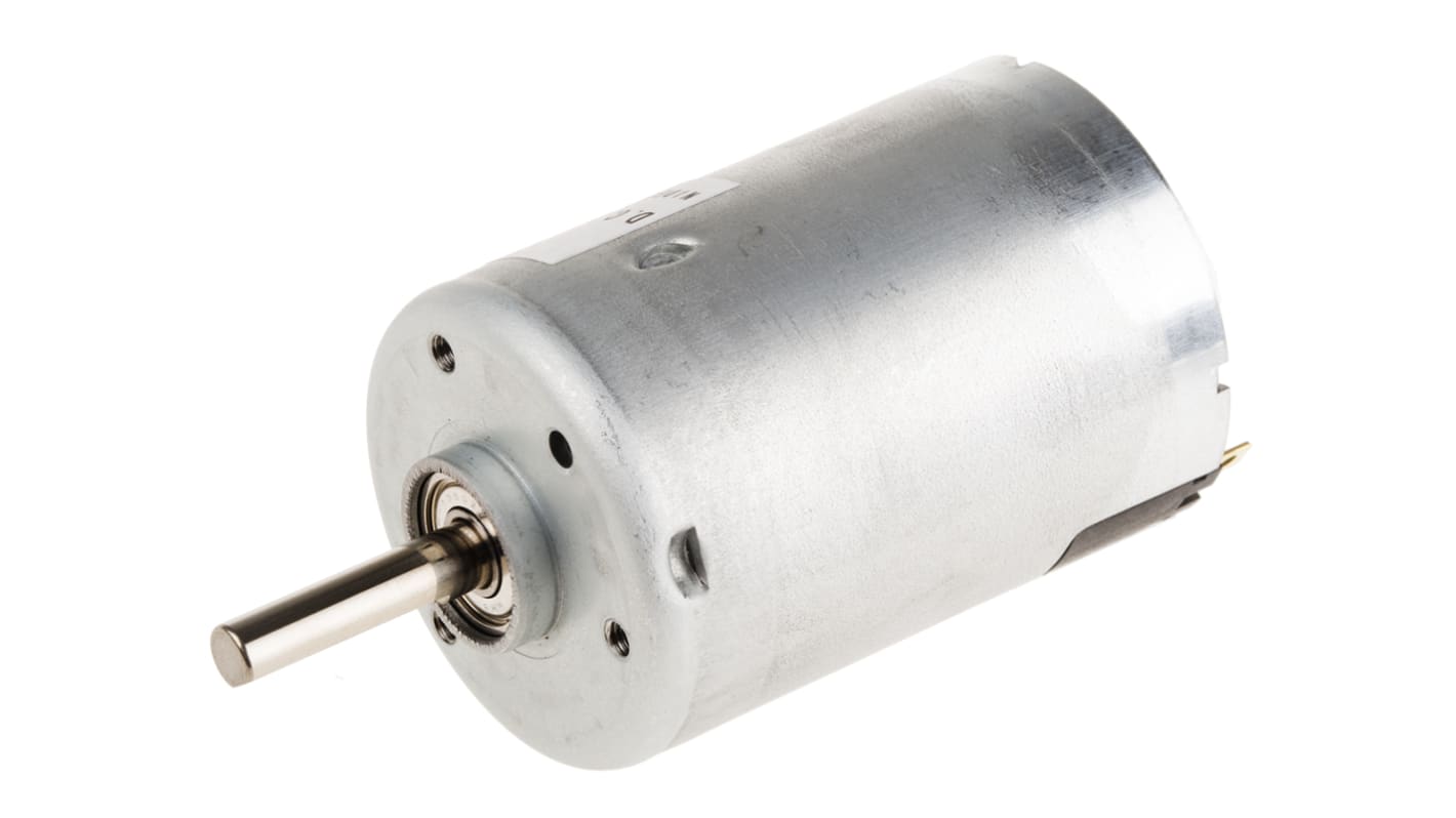 Motor DC Nidec serie DMN37, 12 V dc, 9.2 W, 3600 rpm, par máx. 24.5 mNm, Ø de eje 5mm