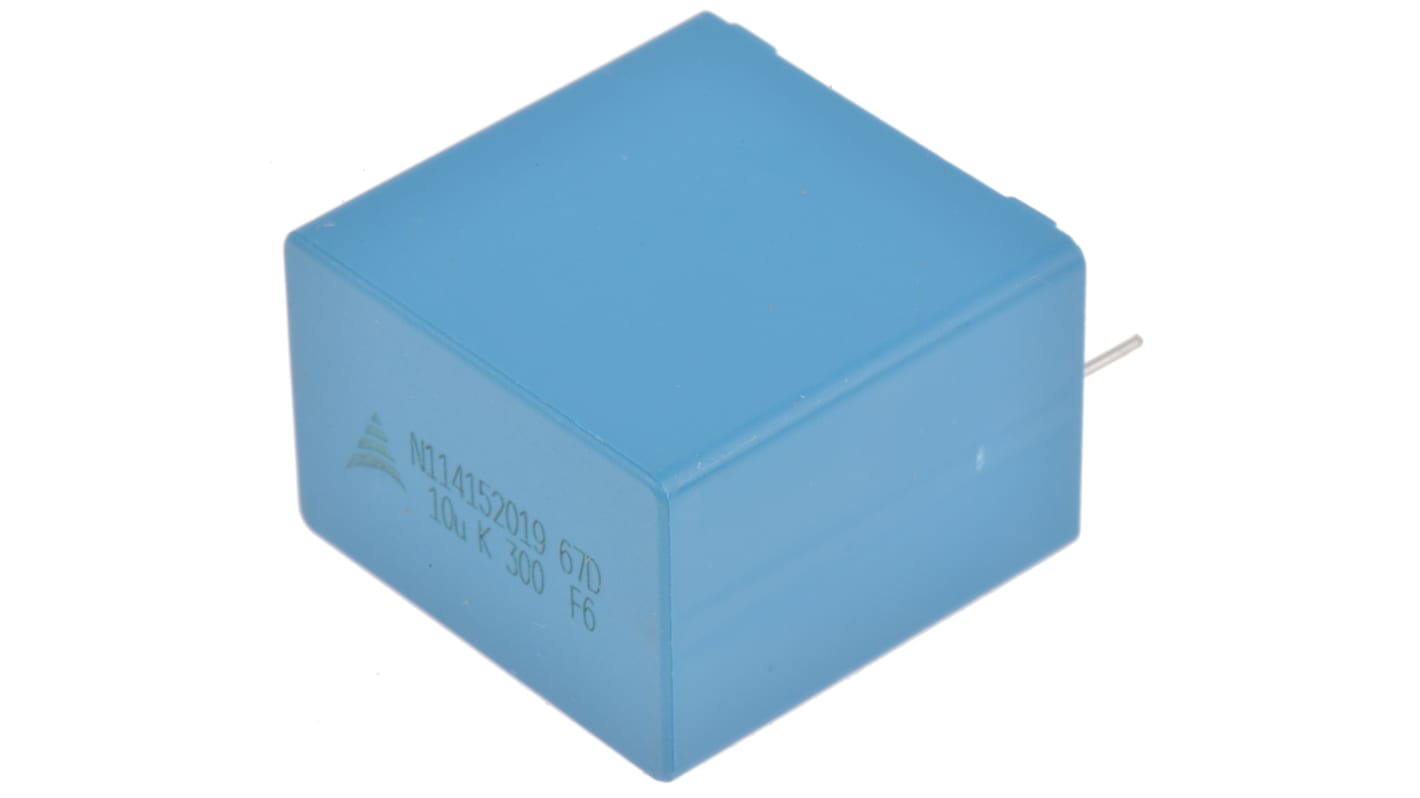 EPCOS B32674 Polypropylene Capacitor PP, 300 V dc, 450 V dc, ±10%, 10μF, Through Hole