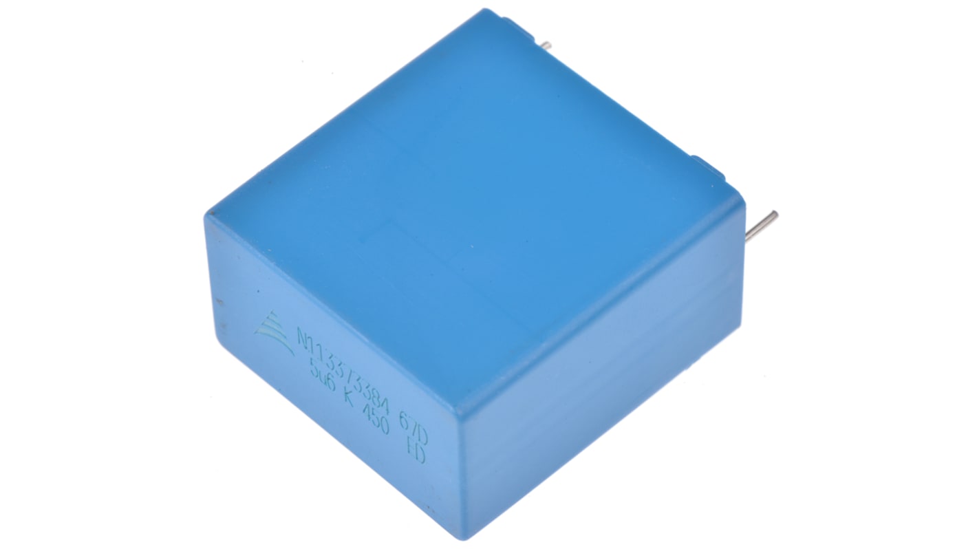 EPCOS B32674 Polypropylene Capacitor PP, 450 V dc, 630 V dc, ±10%, 5.6μF, Through Hole